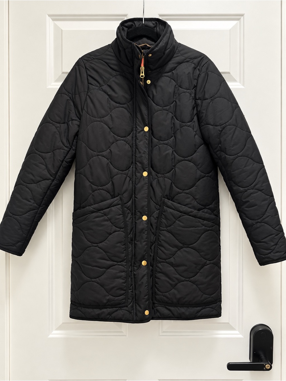 J.Crew | Signature Puffer Quilted Coat Black Primaloft Lightweight | size ST